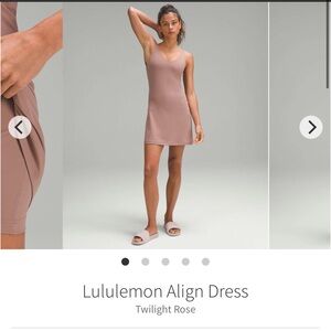 Lululemon Align Dress *Nulu Twilight Rose Sz 2